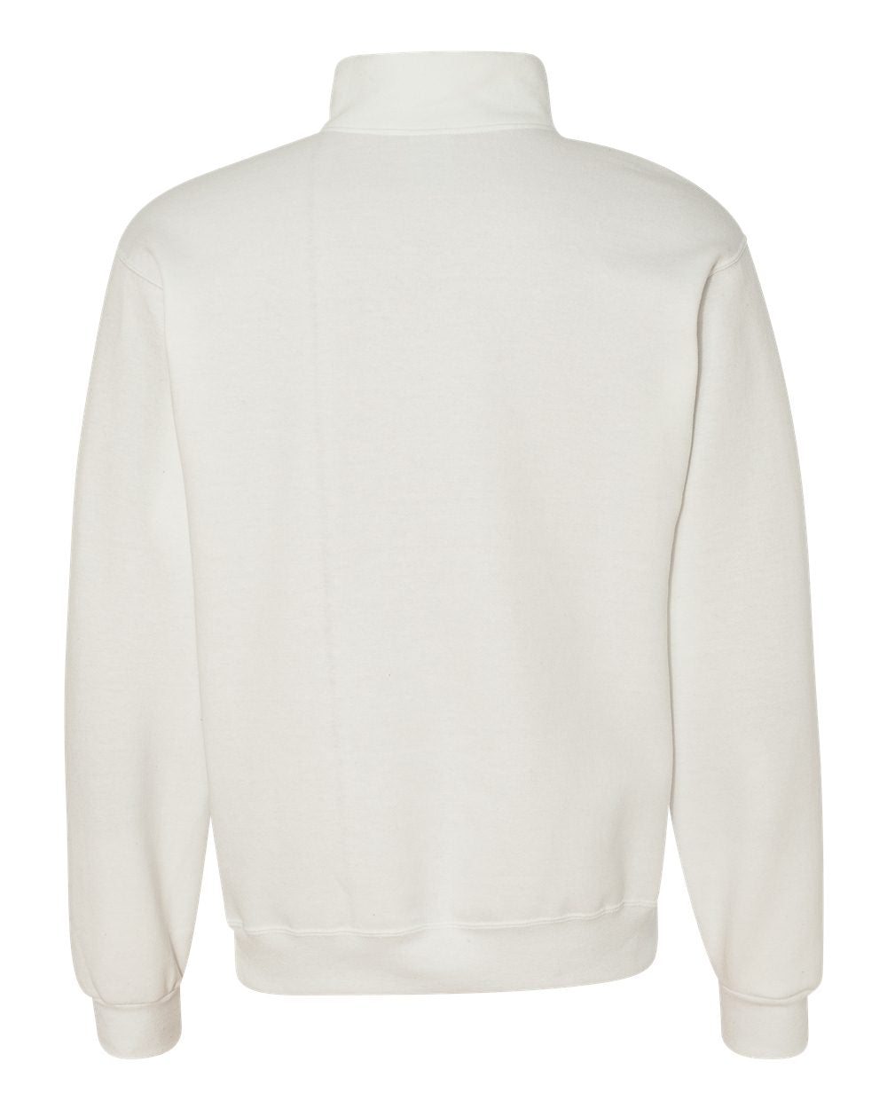 JERZEES Nublend® Cadet Collar Quarter-Zip Sweatshirt 995MR #color_White