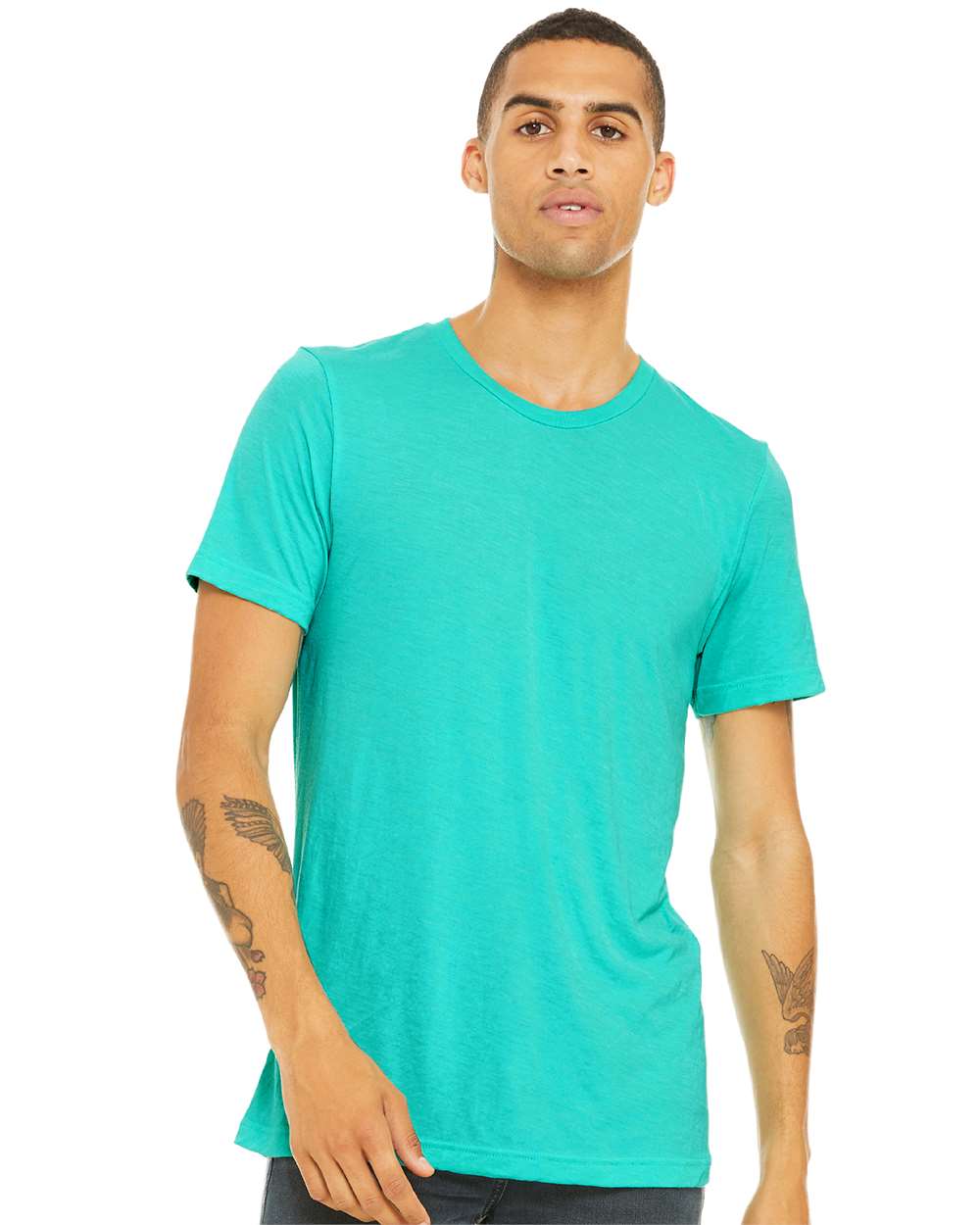 BELLA + CANVAS Unisex Triblend Tee 3413 #colormdl_Sea Green Triblend