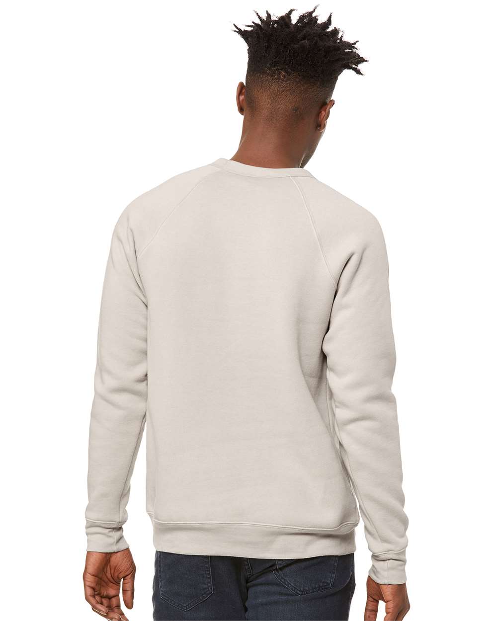 mdl Heather Dust Color Unisex Sponge Fleece Raglan Crewneck Sweatshirt