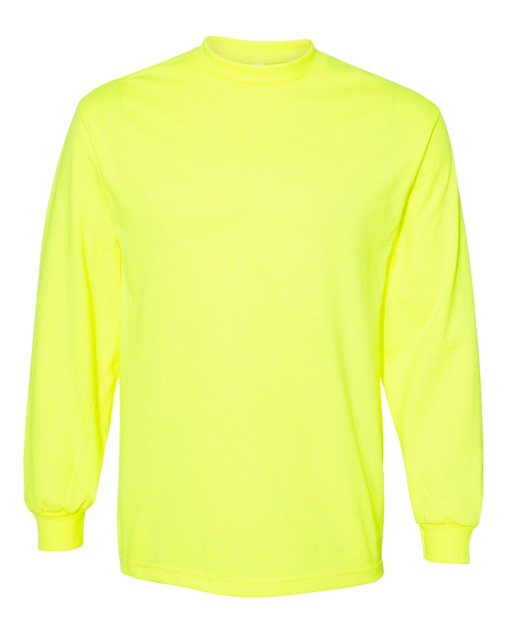 American Apparel  1304 Unisex Heavyweight Cotton Long Sleeve Tee #color_Safety Green