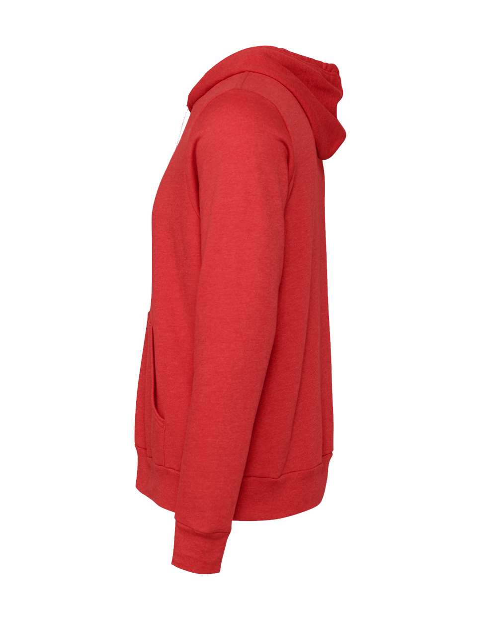 BELLA + CANVAS Unisex Sponge Fleece Hoodie 3719 #color_Heather Red