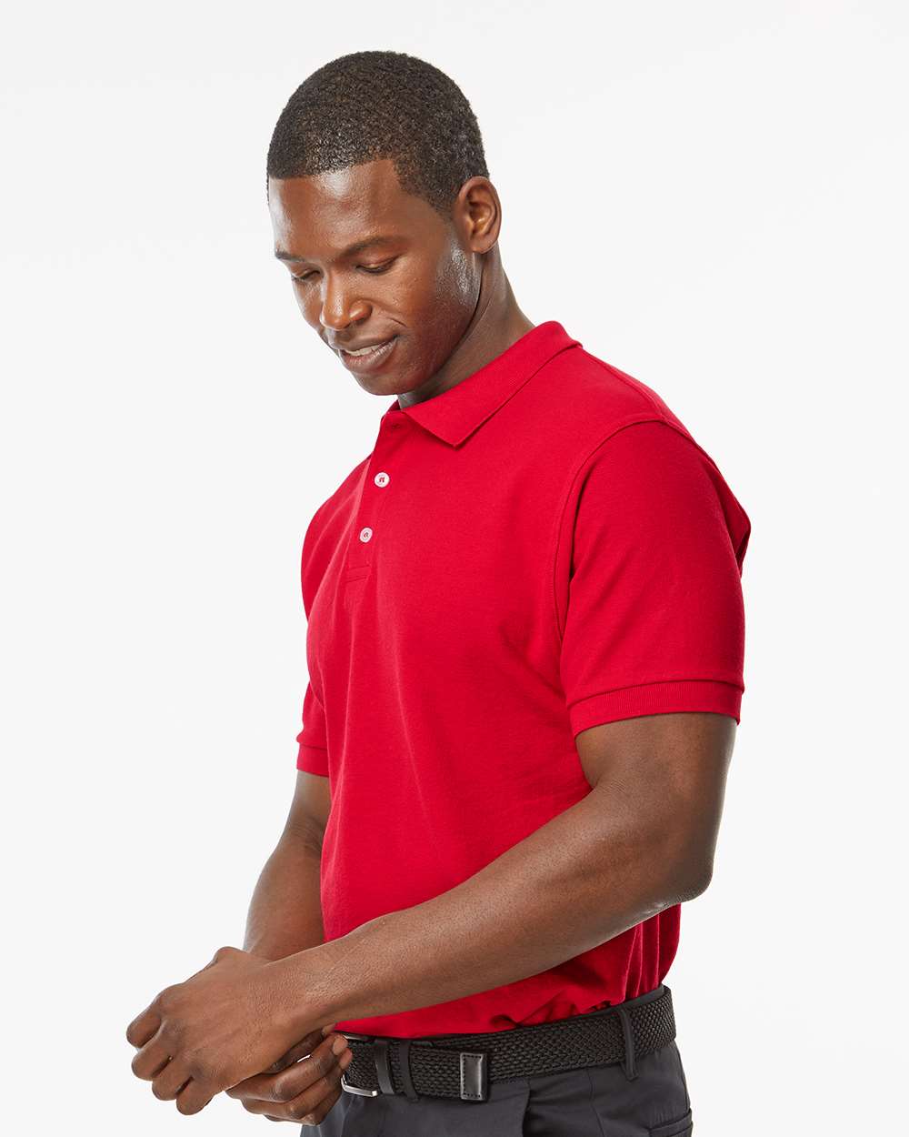 M&O Soft Touch Polo 7006 #colormdl_Bright Red