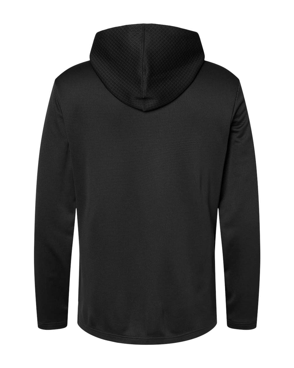 Adidas A530 Textured Mixed Media Hooded Sweatshirt #color_Black