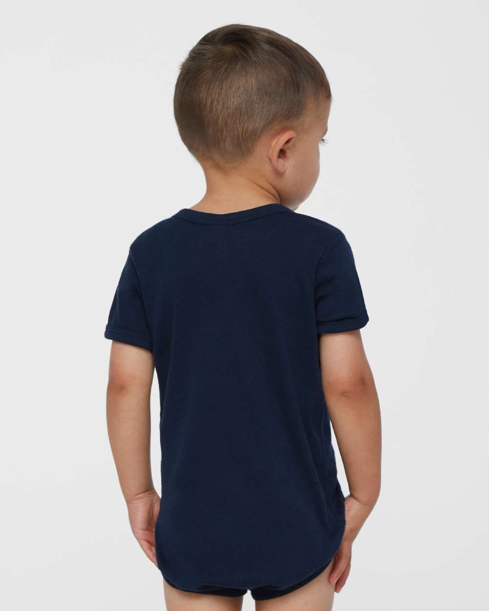 Rabbit Skins Infant Baby Rib Bodysuit 4400 #colormdl_Navy