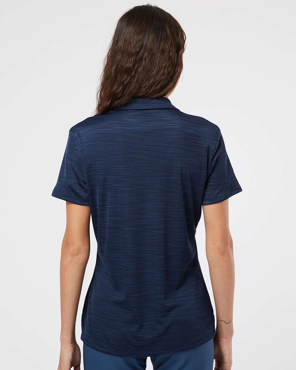 Adidas A403 Women's Mélange Polo #colormdl_Collegiate Navy Melange