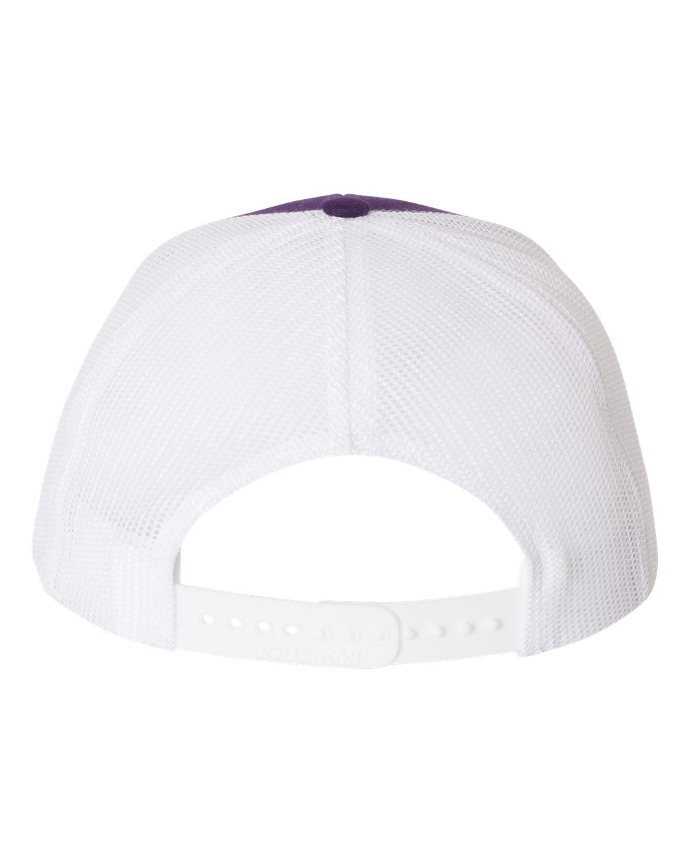 Purple and White Color Adjustable Snapback Trucker Cap