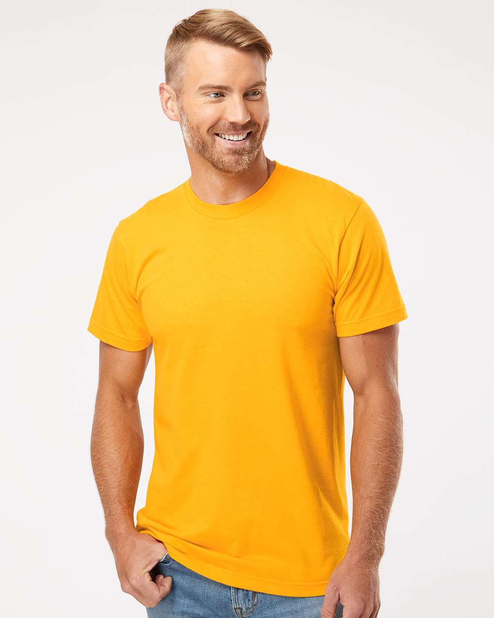 American Apparel 2001 Fine Jersey Tee #colormdl_Gold