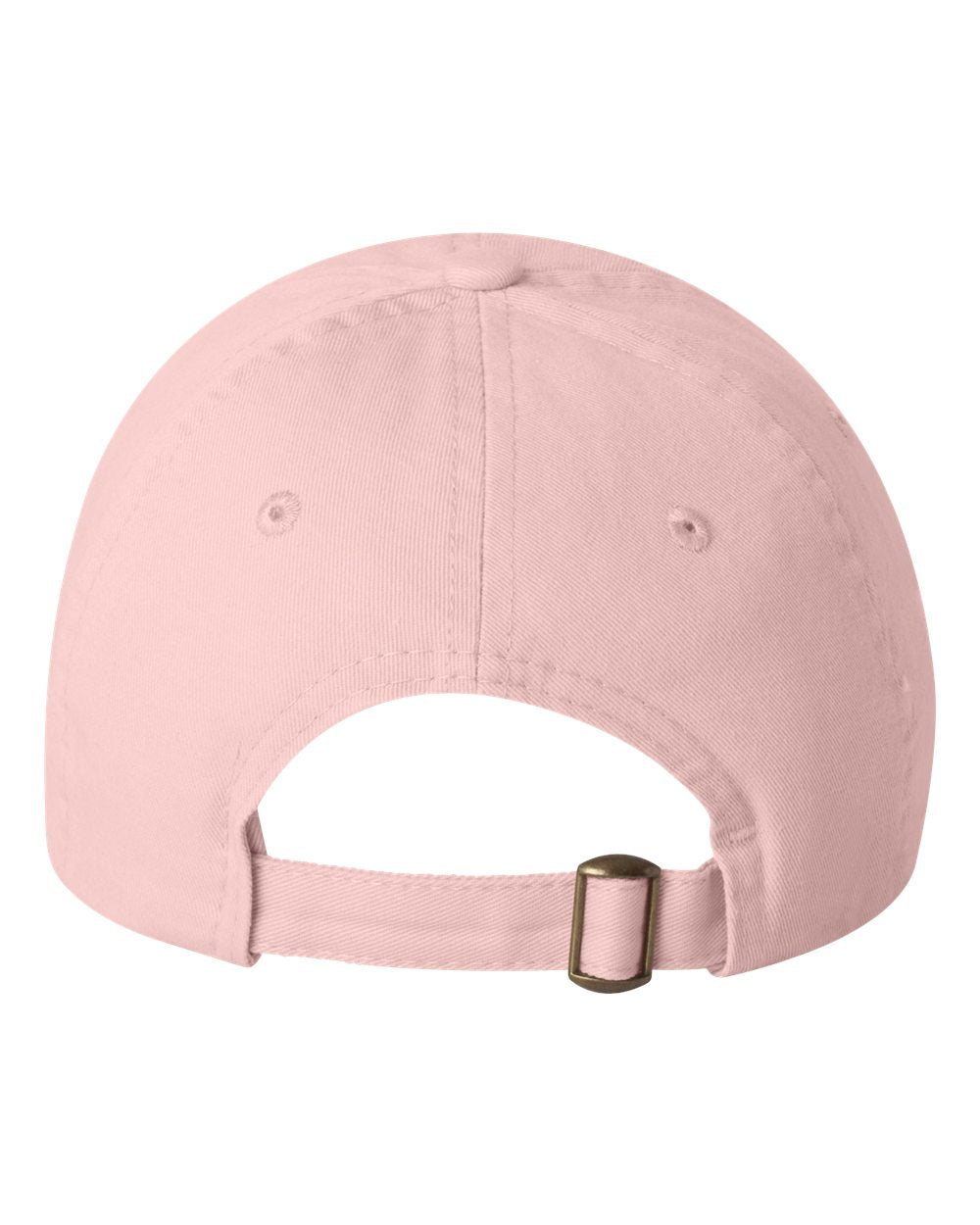 Pink Color Valucap Small Fit Bio-Washed Dad's Cap Back View