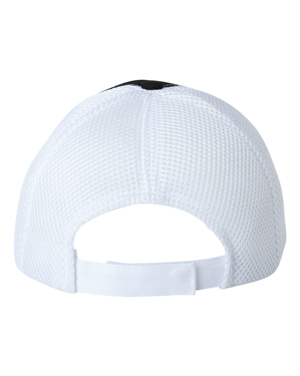 Black and White Color Sportsman Spacer Mesh-Back Cap Back View
