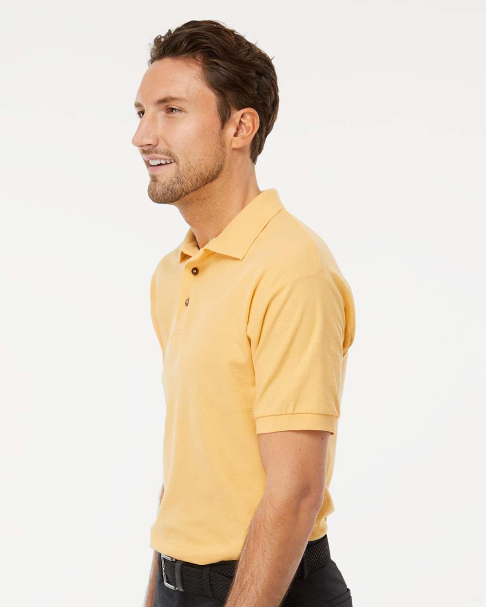 M&O Ring-Spun Piqué Polo 7002 #colormdl_Pale Yellow