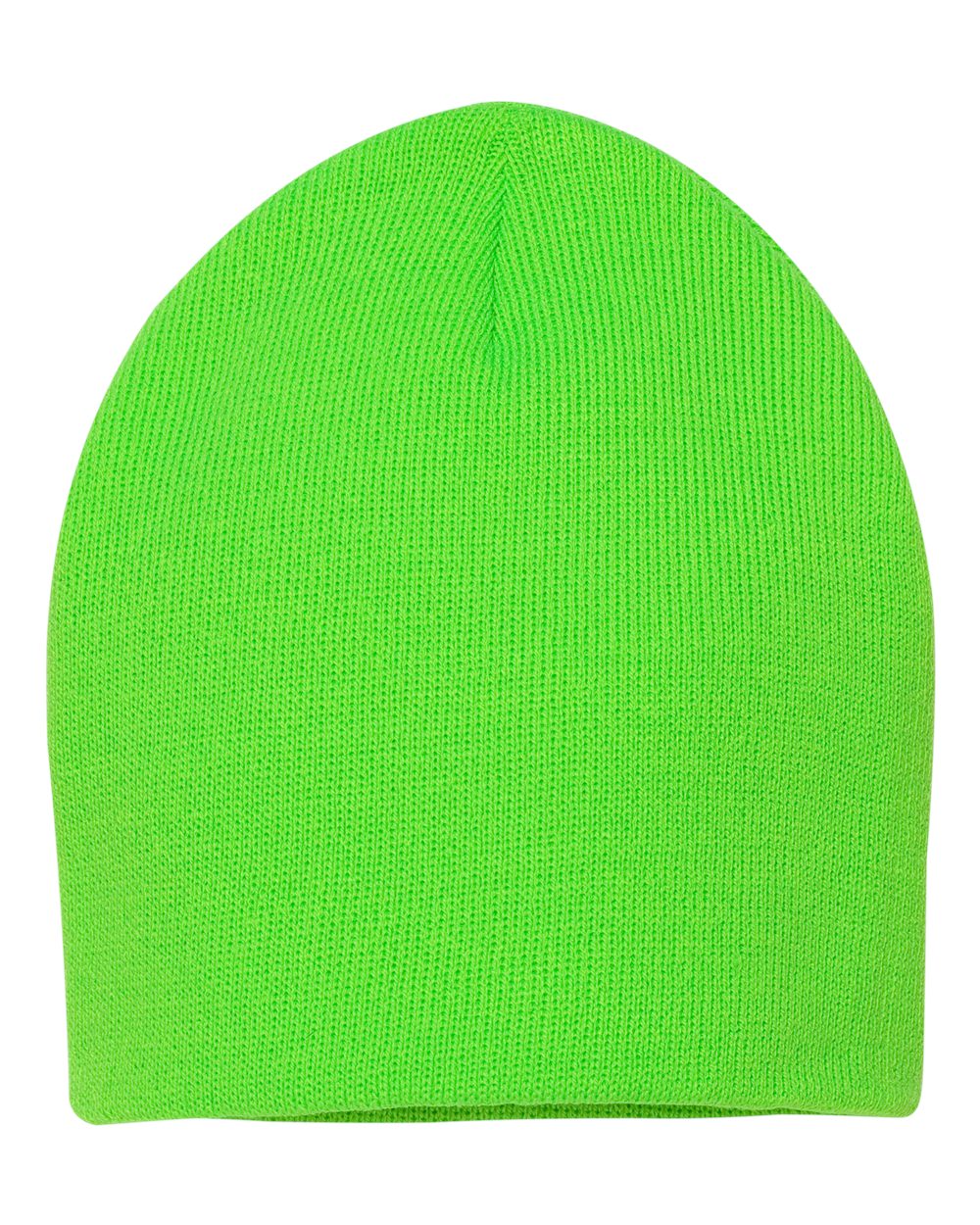 Neon Green Color Sportsman 8" Knit Beanie