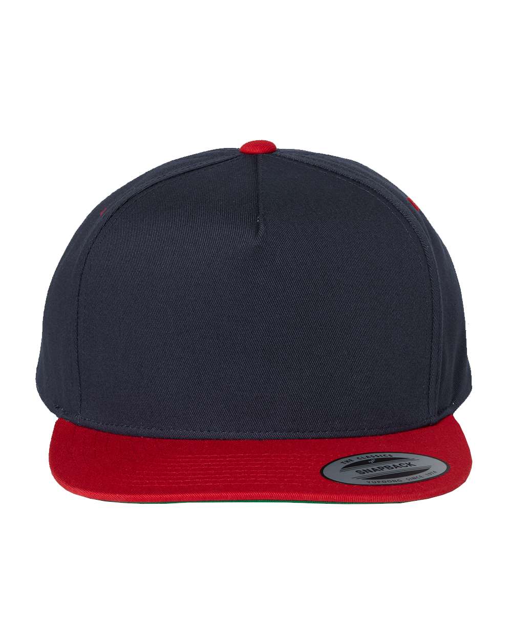 Navy and Red Color Flat Bill Cap