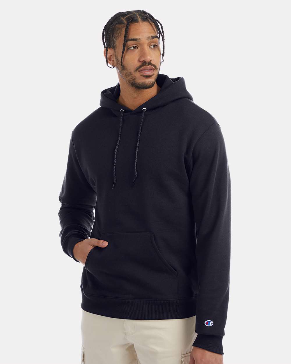 Champion Powerblend® Hooded Sweatshirt S700 #colormdl_Navy