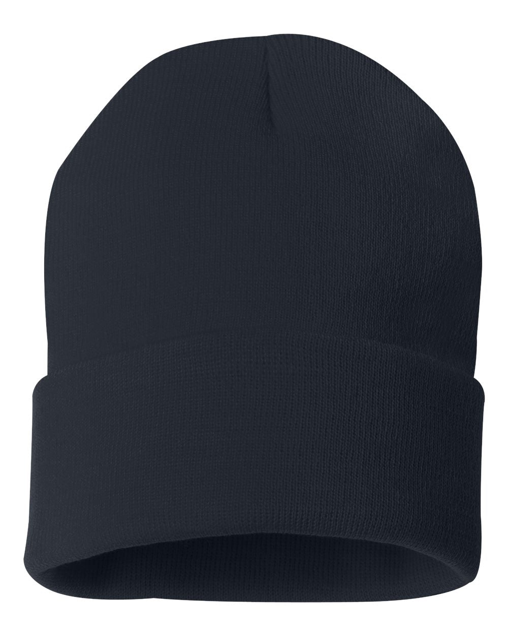 Navy Color Sportsman Solid 12" Cuffed Beanie