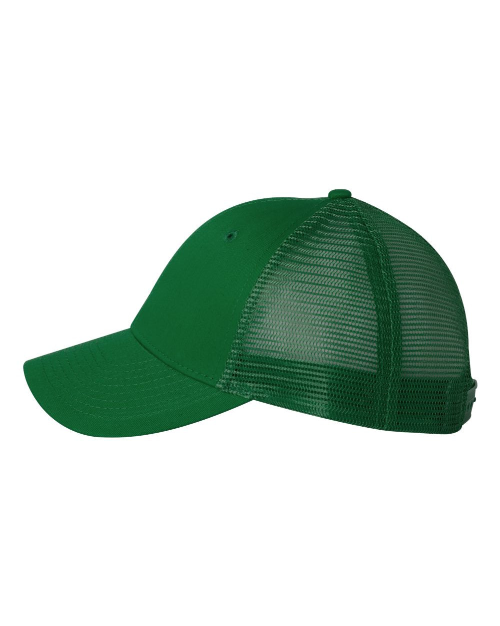 Kelly Color Valucap Mesh-Back Trucker Cap Side View