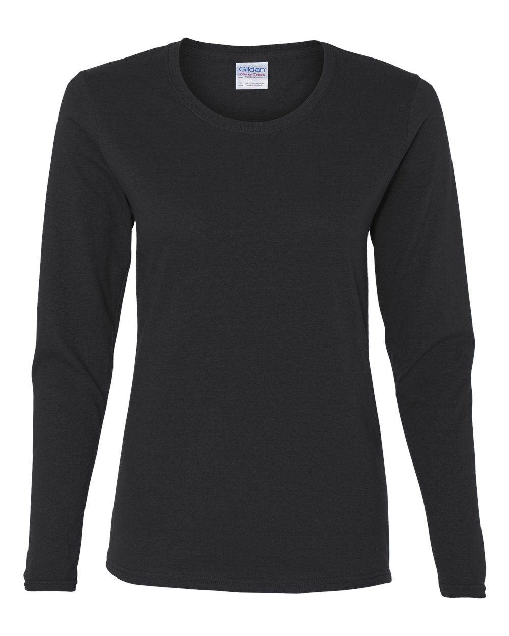 Gildan Heavy Cotton™ Women’s Long Sleeve T-Shirt 5400L #color_Black