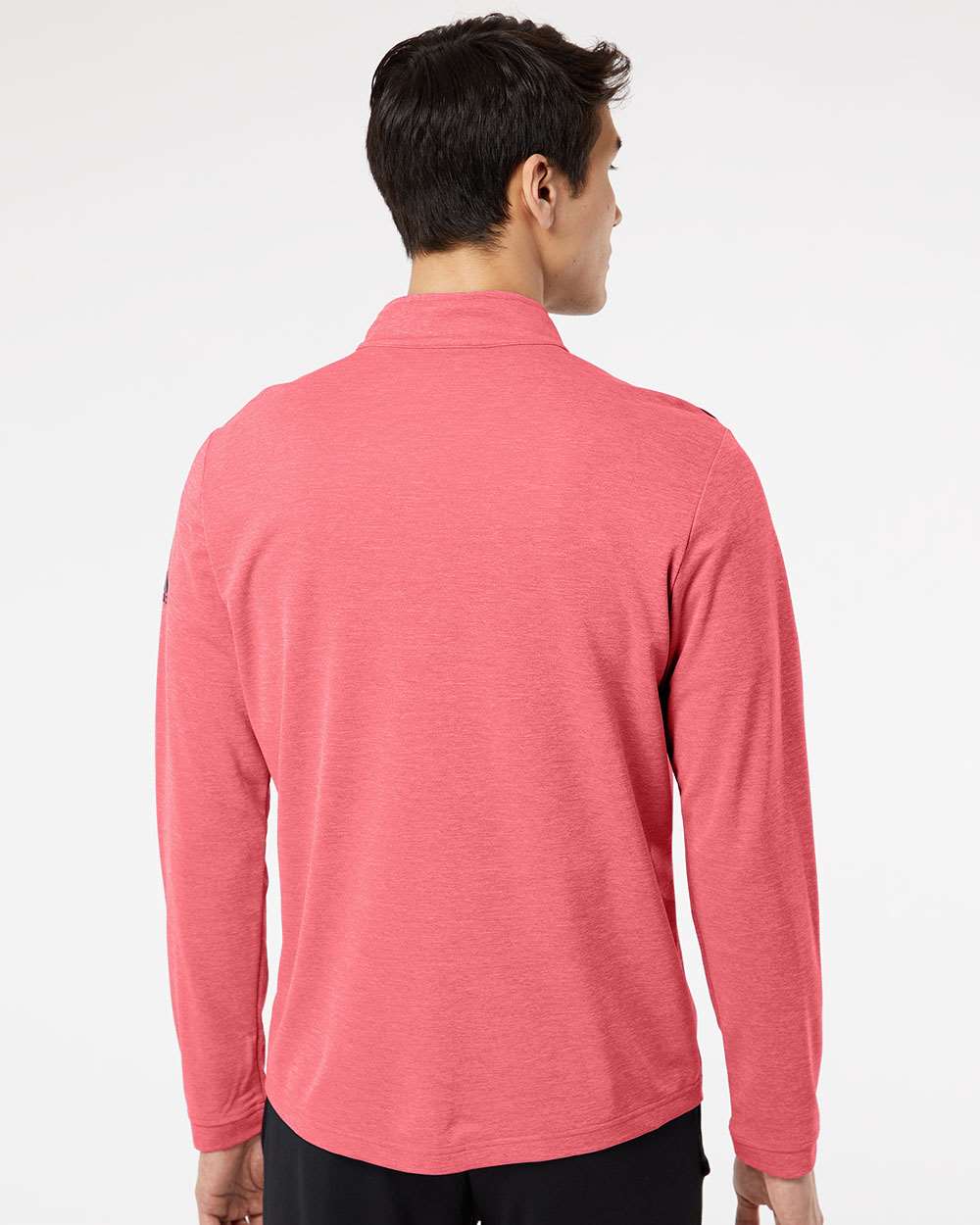Adidas A280 Lightweight Quarter-Zip Pullover #colormdl_Power Red Heather/ Carbon