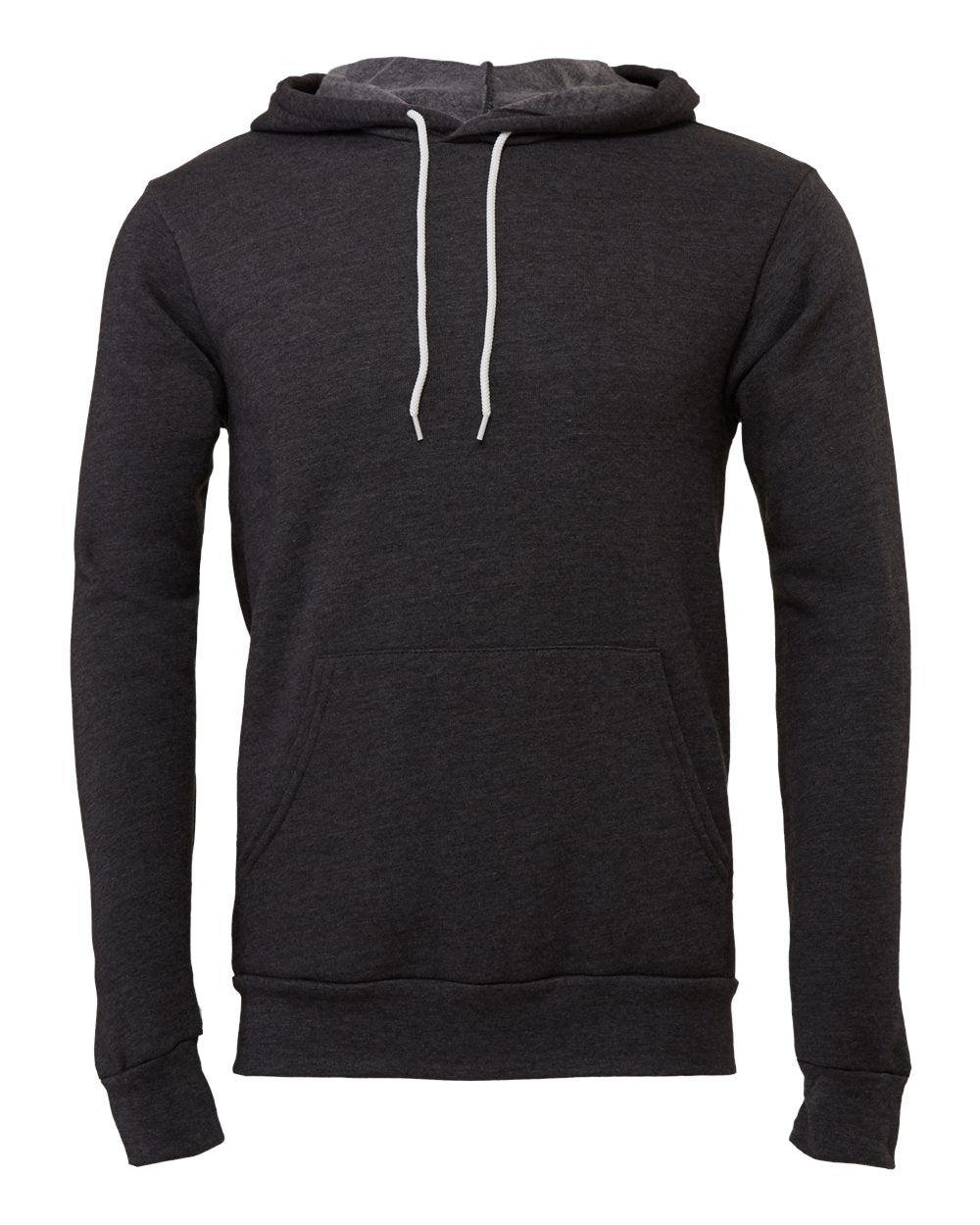 BELLA + CANVAS Unisex Sponge Fleece Hoodie 3719 #color_Dark Grey Heather