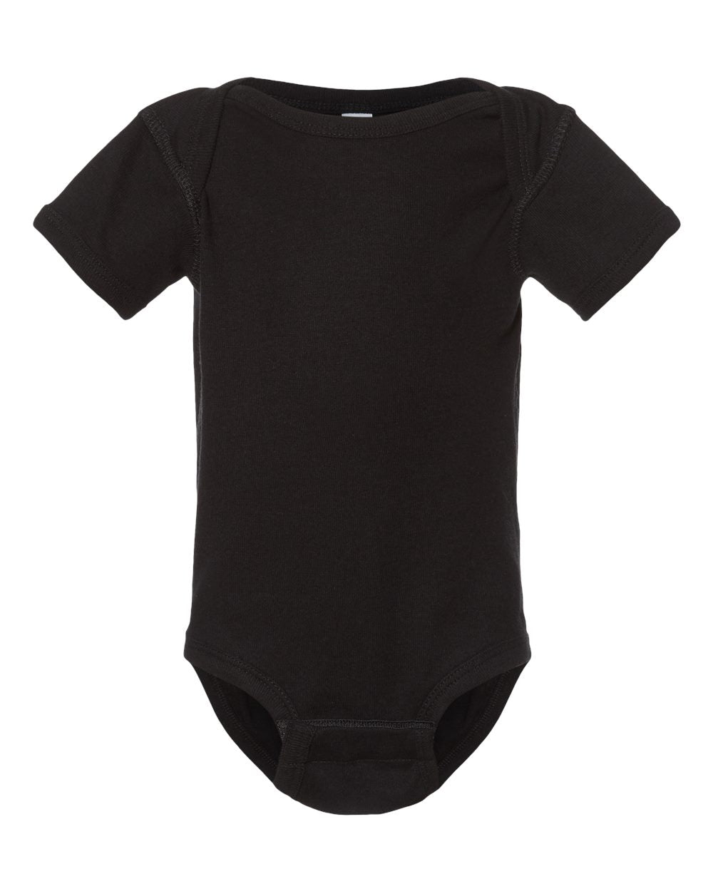 Rabbit Skins Infant Baby Rib Bodysuit 4400 #color_Black