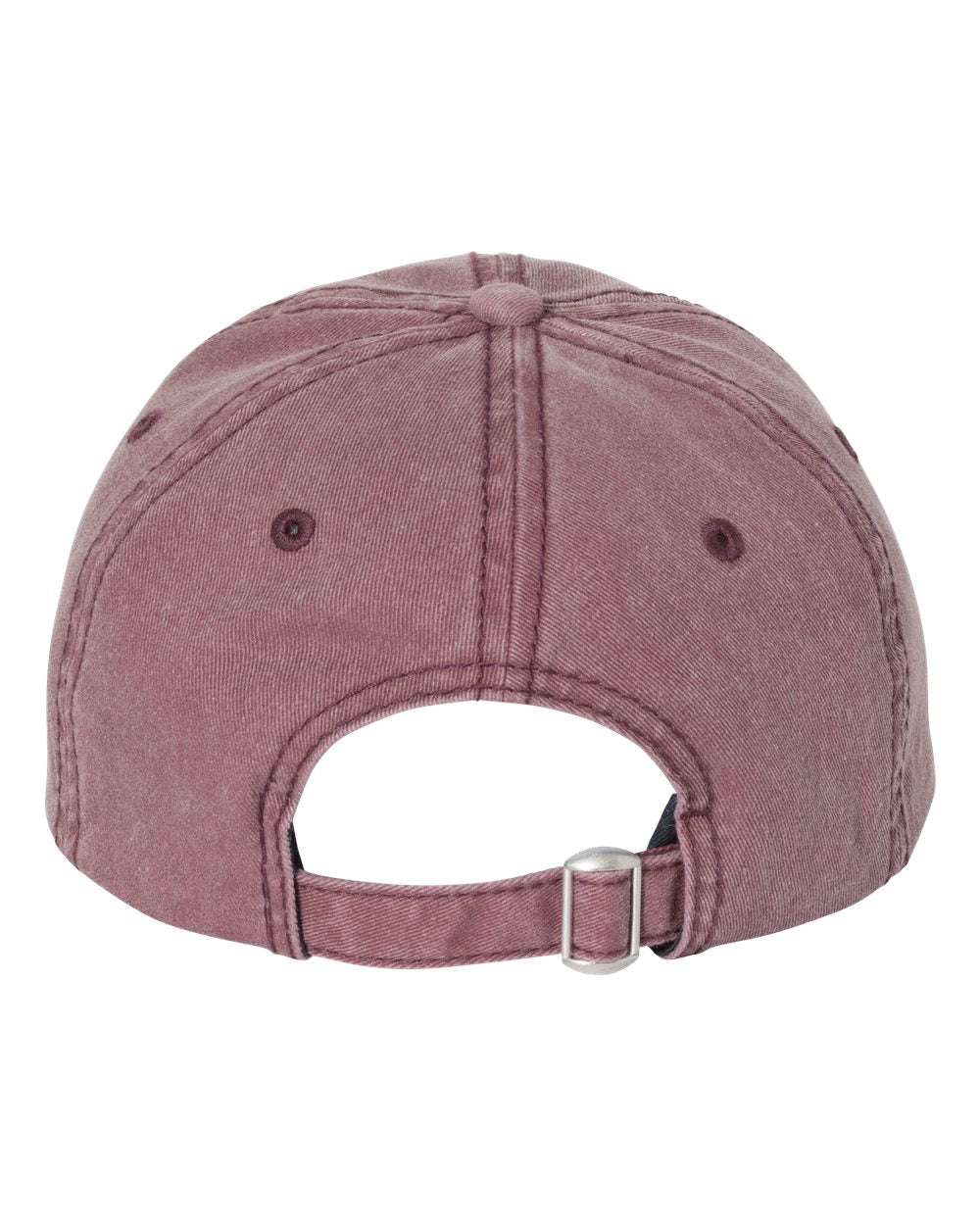 Maroon Color Sportsman Pigment-Dyed Cap Back View