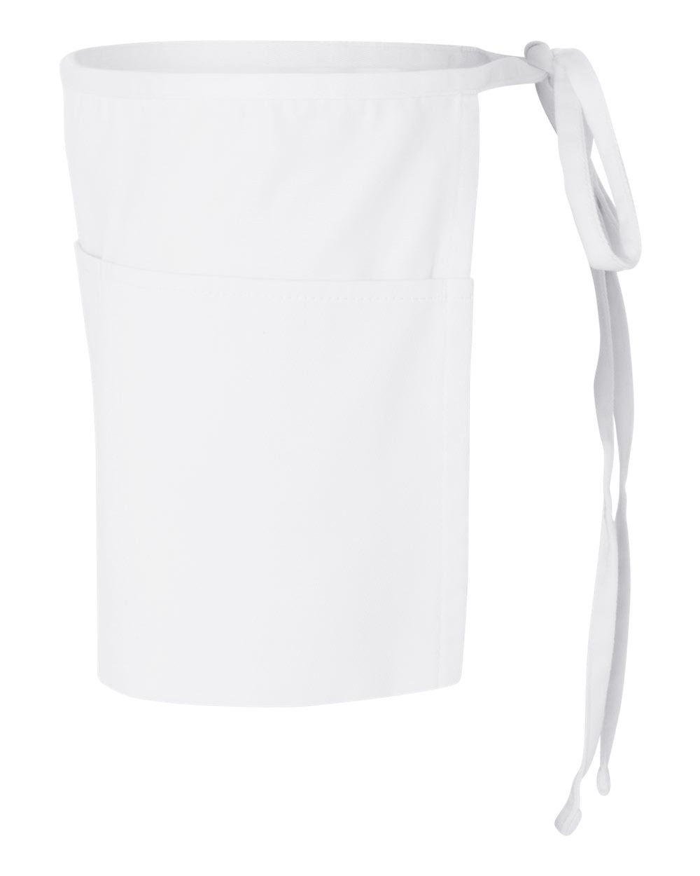 Q-Tees Waist Apron with Pockets Q2115 #color_White