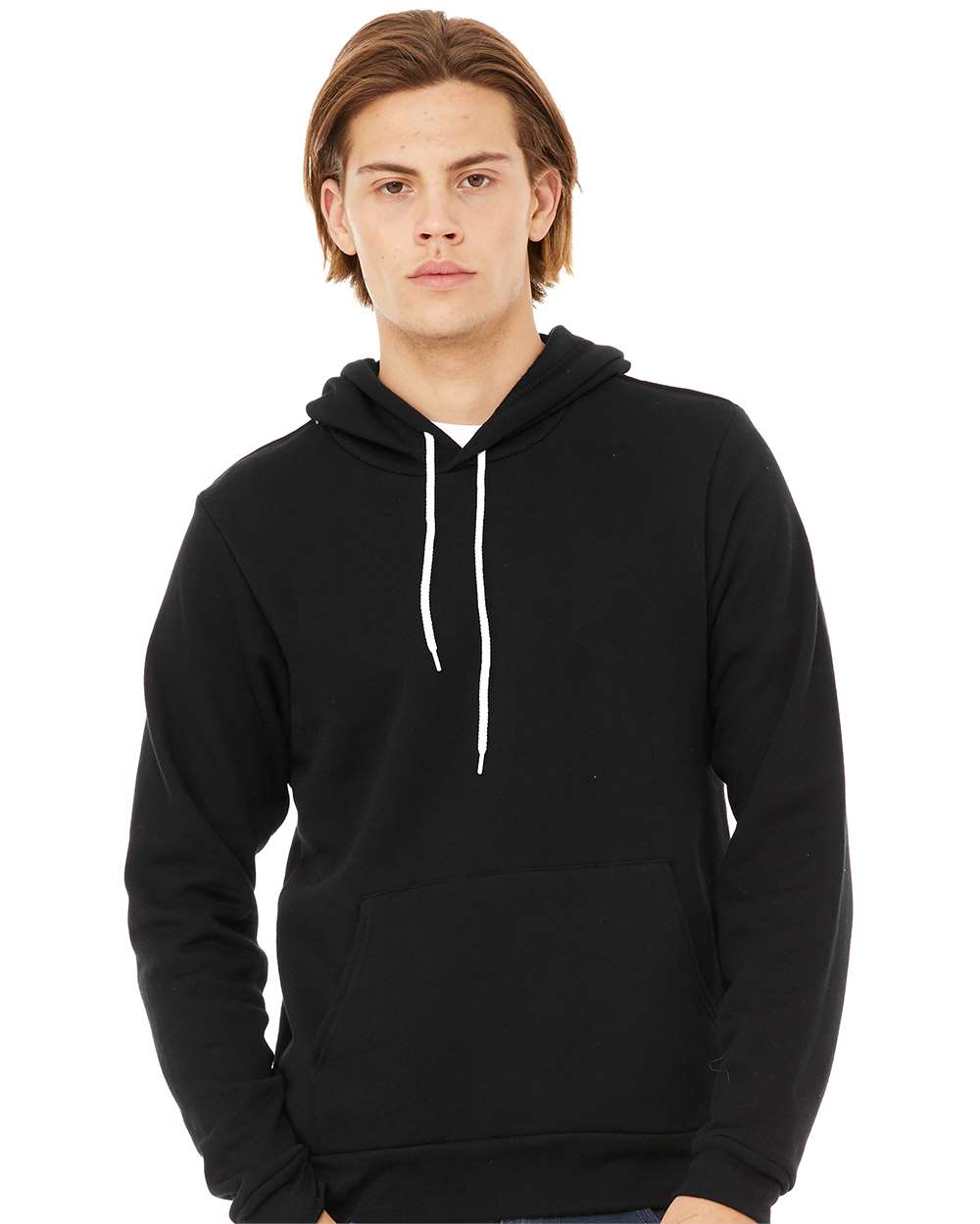 BELLA + CANVAS Unisex Sponge Fleece Hoodie 3719 #colormdl_Black