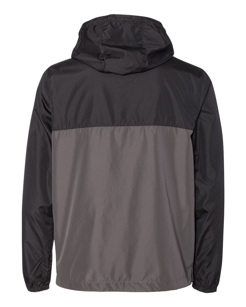 Independent Trading Co. Unisex Lightweight Windbreaker Full-Zip Jacket EXP54LWZ #color_Black/ Graphite