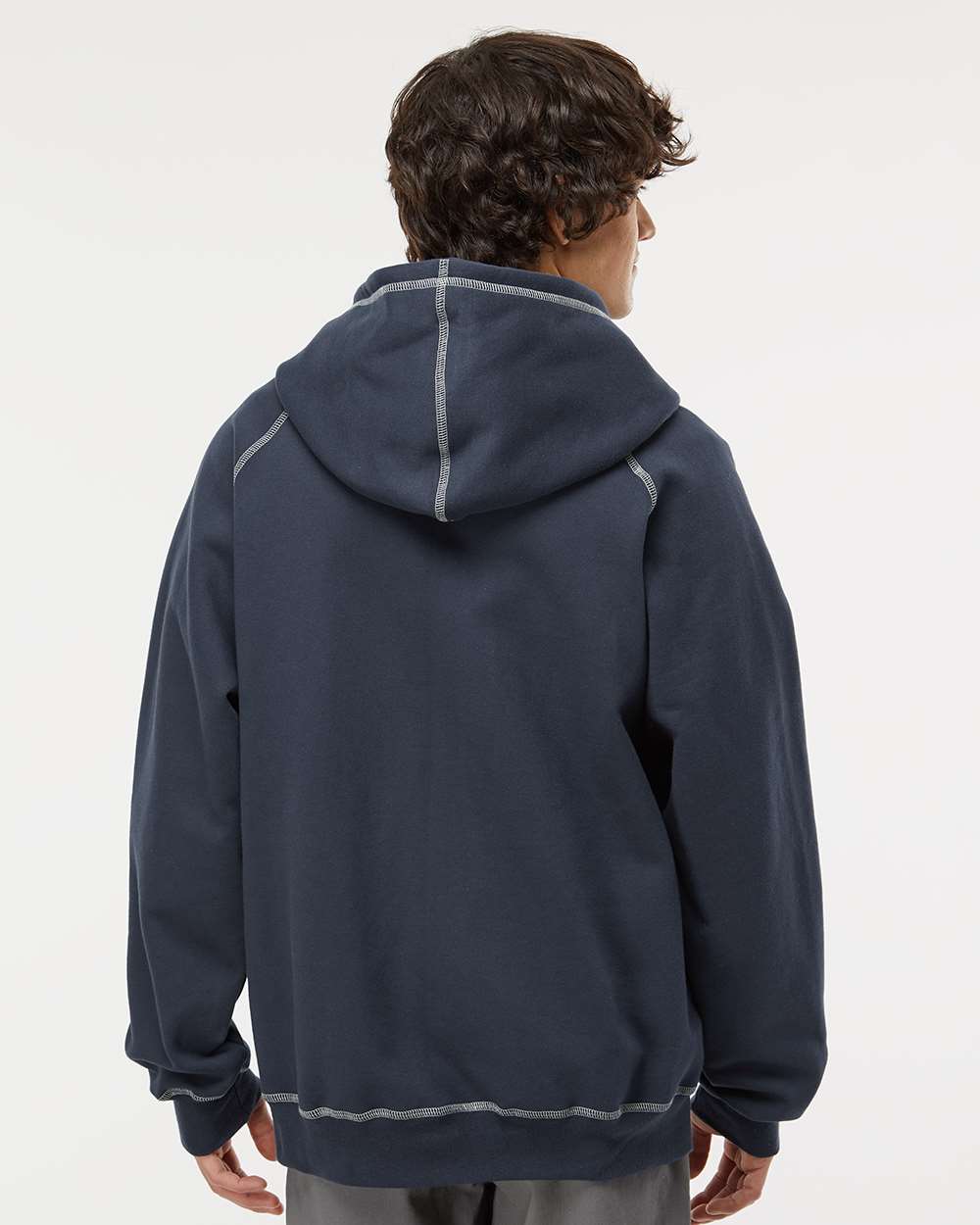 King Fashion Extra Heavy Full-Zip Hooded Sweatshirt KP8017 #colormdl_Navy