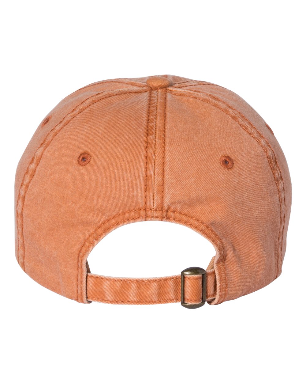 Texas Orange Color Sportsman Pigment-Dyed Cap Back View
