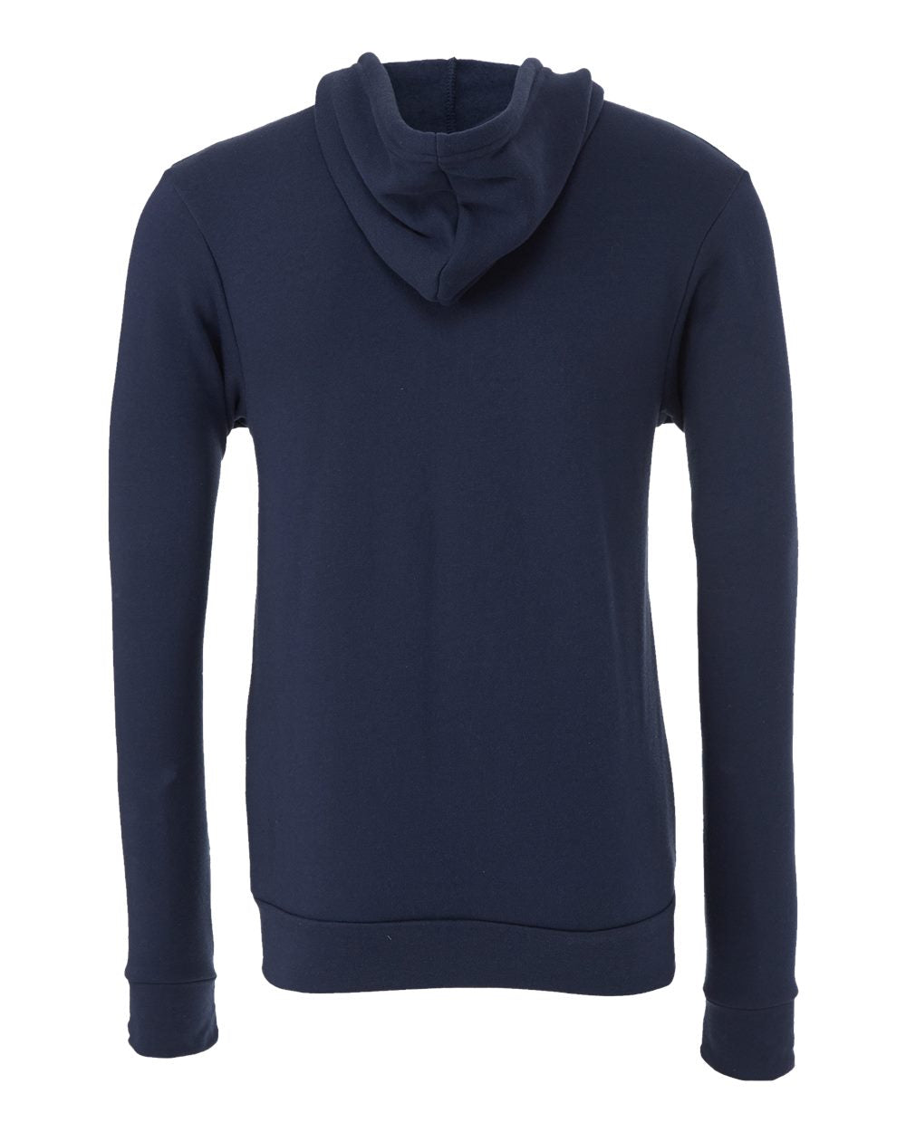 Navy Color Unisex Sponge Fleece Full-Zip Hoodie