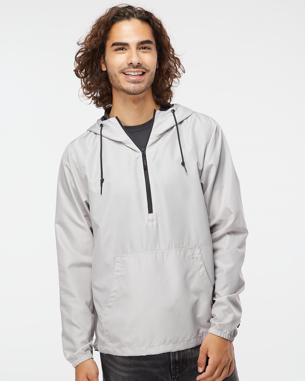 Independent Trading Co. Unisex Lightweight Quarter-Zip Windbreaker Pullover Jacket EXP54LWP