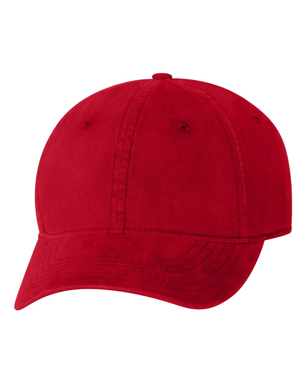 Red Color Sportsman Unstructured Cap