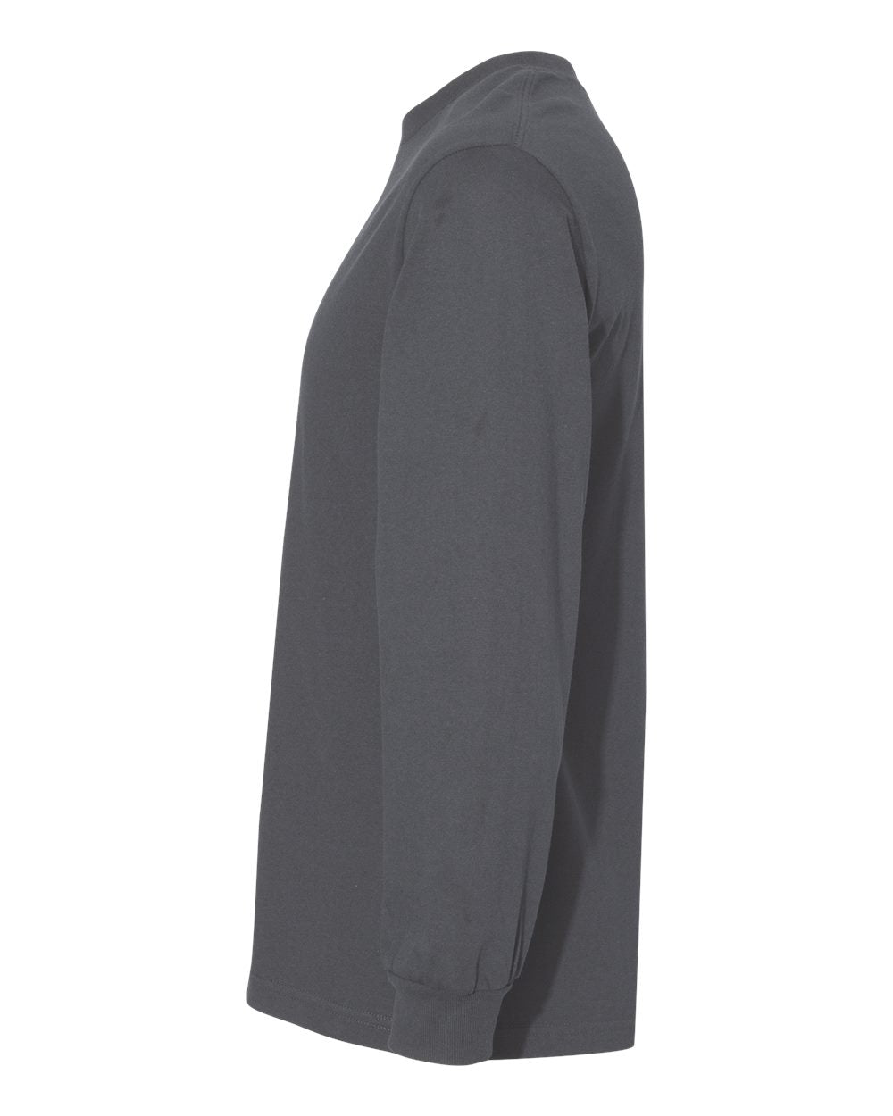American Apparel  1304 Unisex Heavyweight Cotton Long Sleeve Tee #color_Charcoal