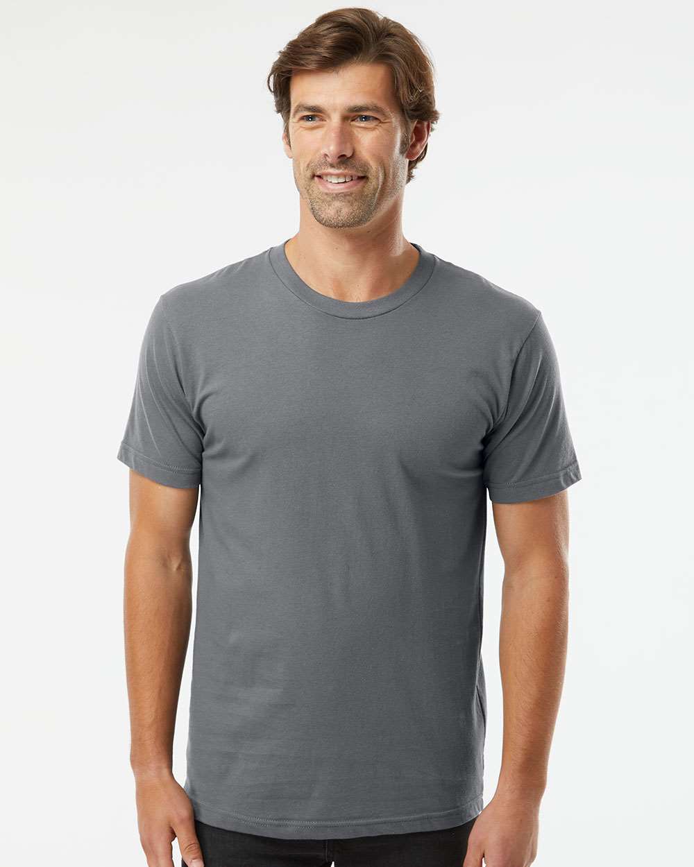 American Apparel 2001 Fine Jersey Tee #colormdl_Asphalt