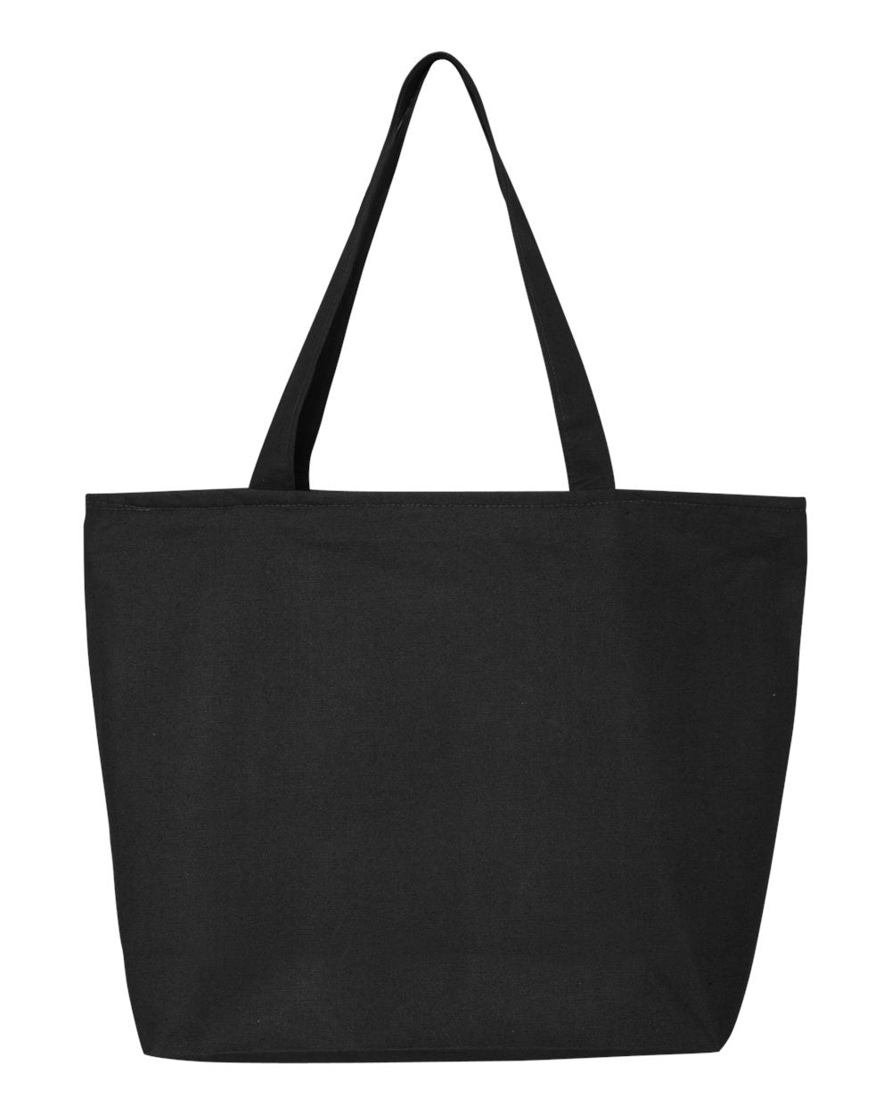 Q-Tees 25L Zippered Tote Q611 #color_Black
