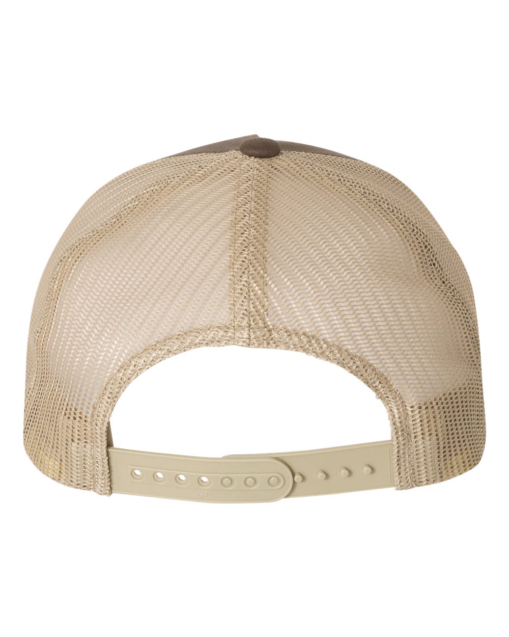 Brown and Khaki Color Retro Trucker Cap