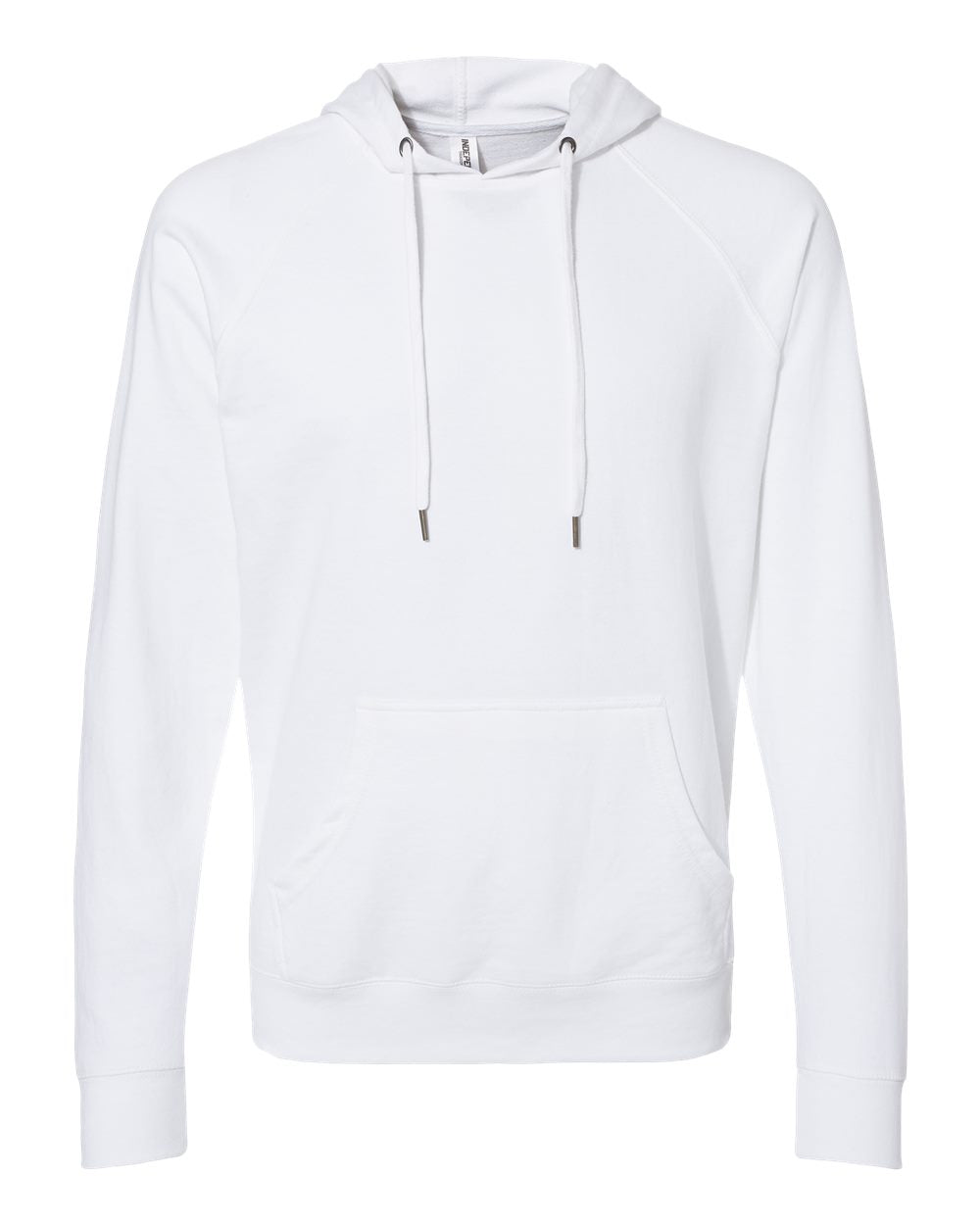 Independent Trading Co. Icon Unisex Lightweight Loopback Terry Hooded Sweatshirt SS1000 #color_White