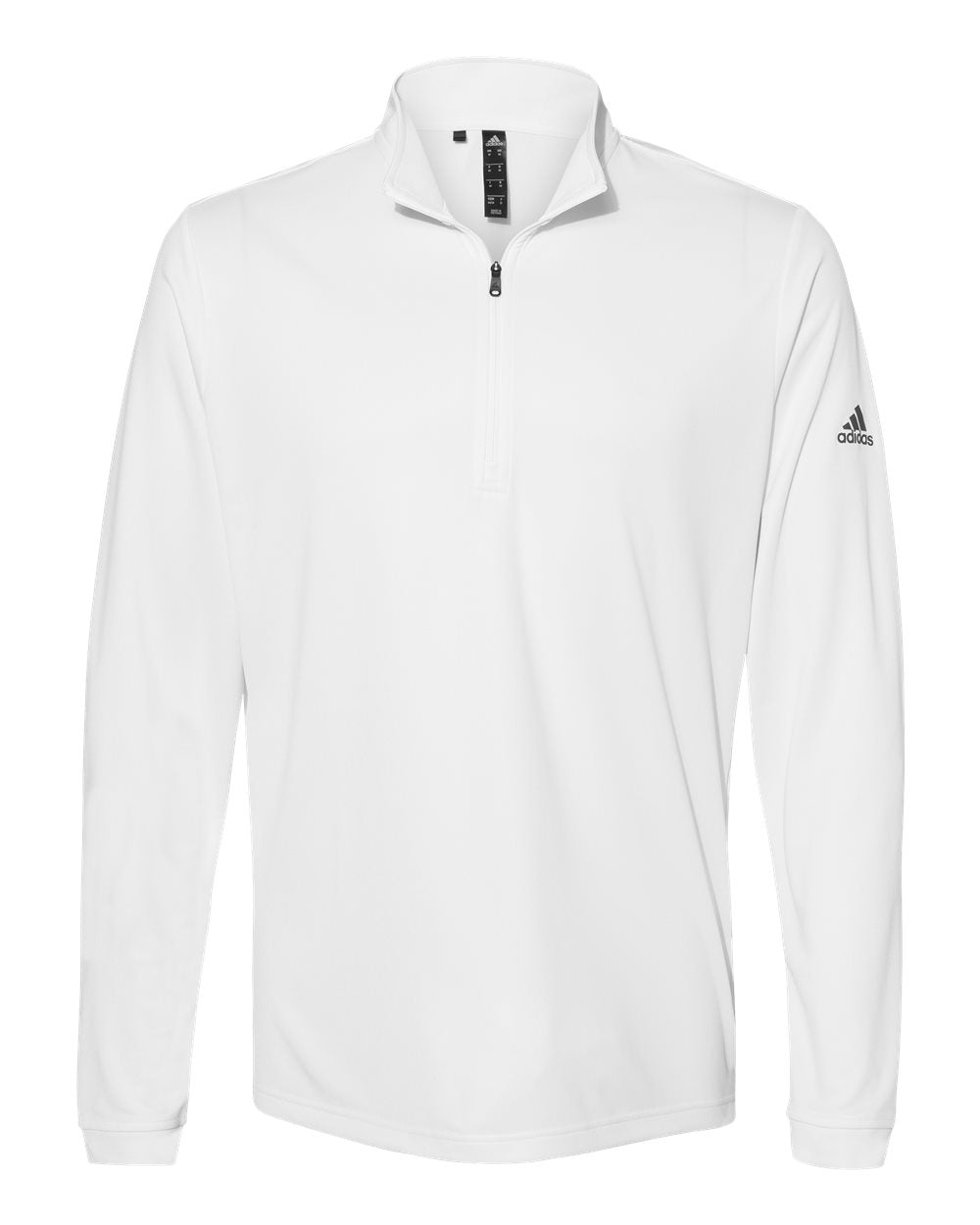 Adidas A401 Lightweight Quarter-Zip Pullover #color_White