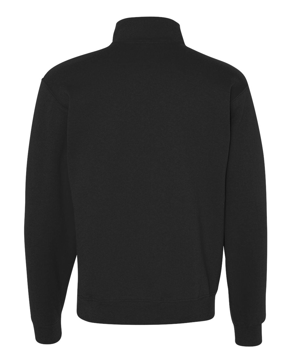 JERZEES Nublend® Cadet Collar Quarter-Zip Sweatshirt 995MR #color_Black