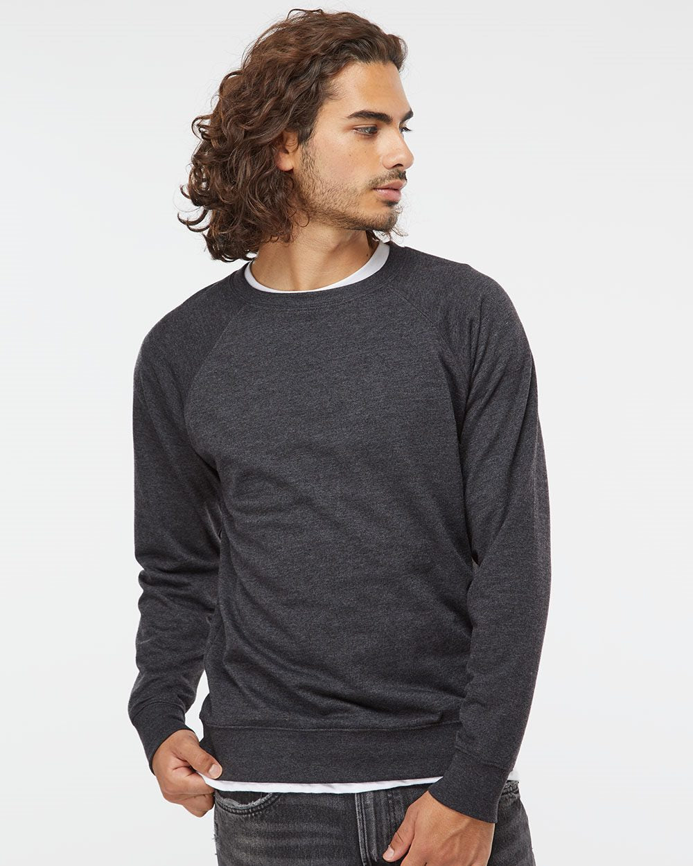 Independent Trading Co. Icon Unisex Lightweight Loopback Terry Crewneck Sweatshirt SS1000C