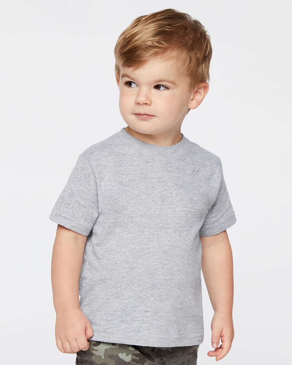 Rabbit Skins Toddler Fine Jersey Tee 3321 #colormdl_Heather