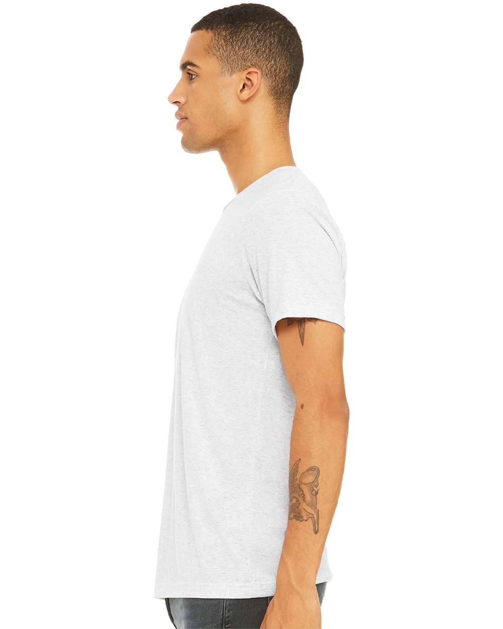BELLA + CANVAS Unisex Triblend Tee 3413 #colormdl_White Fleck Triblend