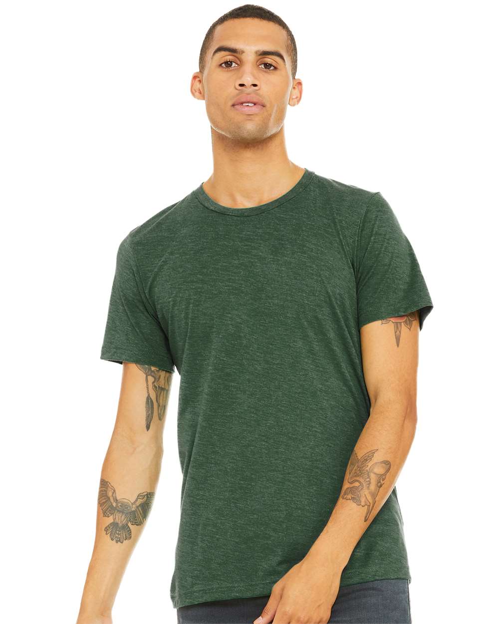 mdl Grass Green Triblend Color Unisex Triblend Tee