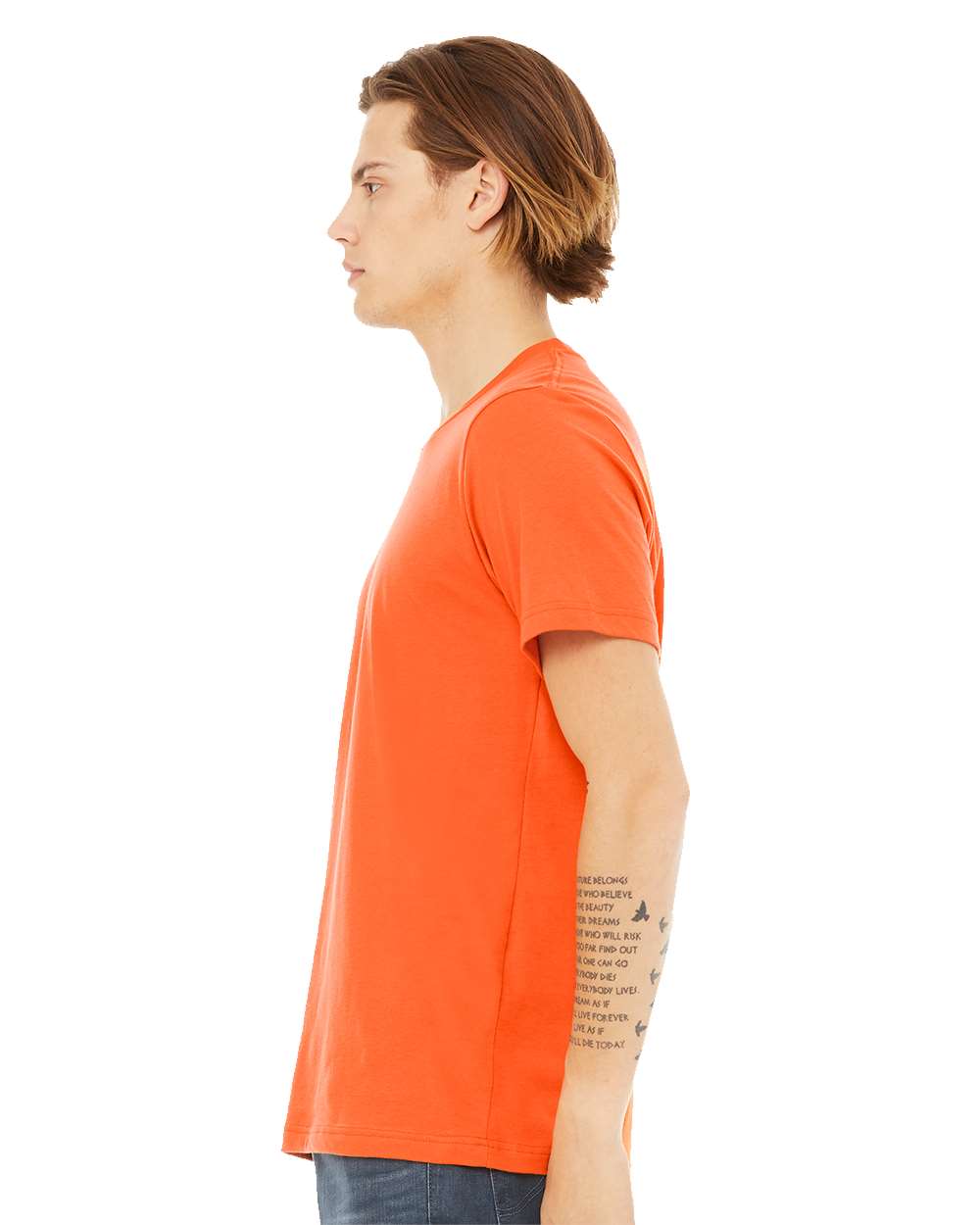 BELLA + CANVAS Unisex Jersey Tee 3001 mdl Orange Color BELLA + CANVAS Unisex Jersey Tee