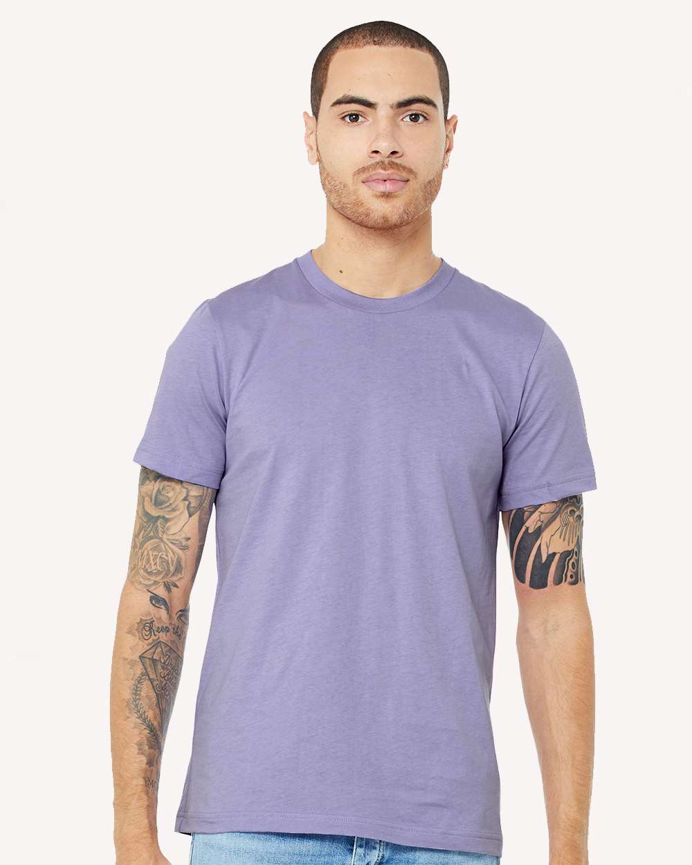 BELLA + CANVAS Unisex Jersey Tee 3001 #colormdl_Dark Lavender