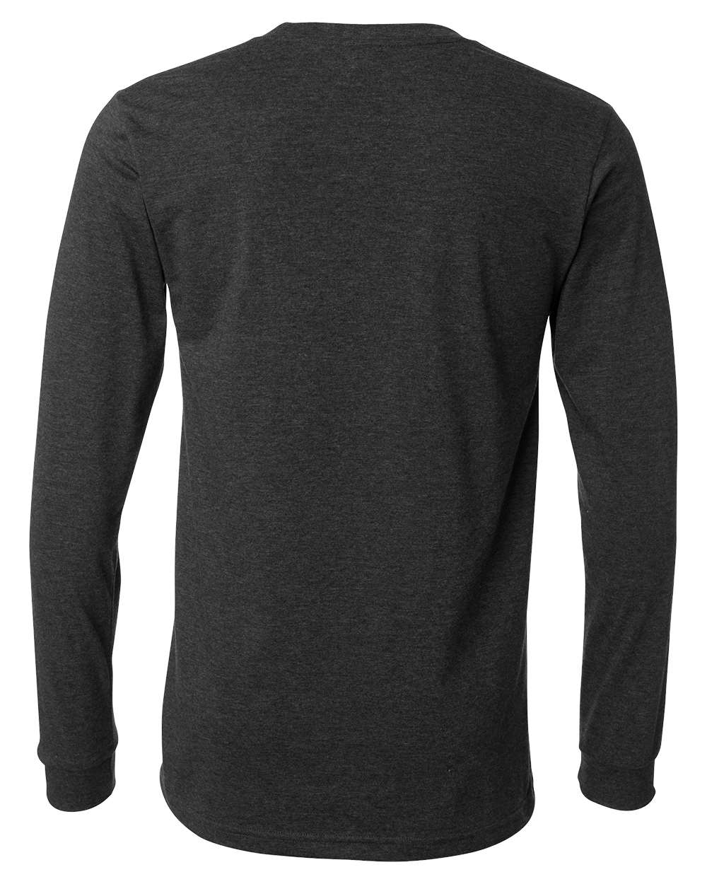 BELLA + CANVAS Unisex Heather CVC Long Sleeve Tee 3501CVC #color_Dark Grey Heather