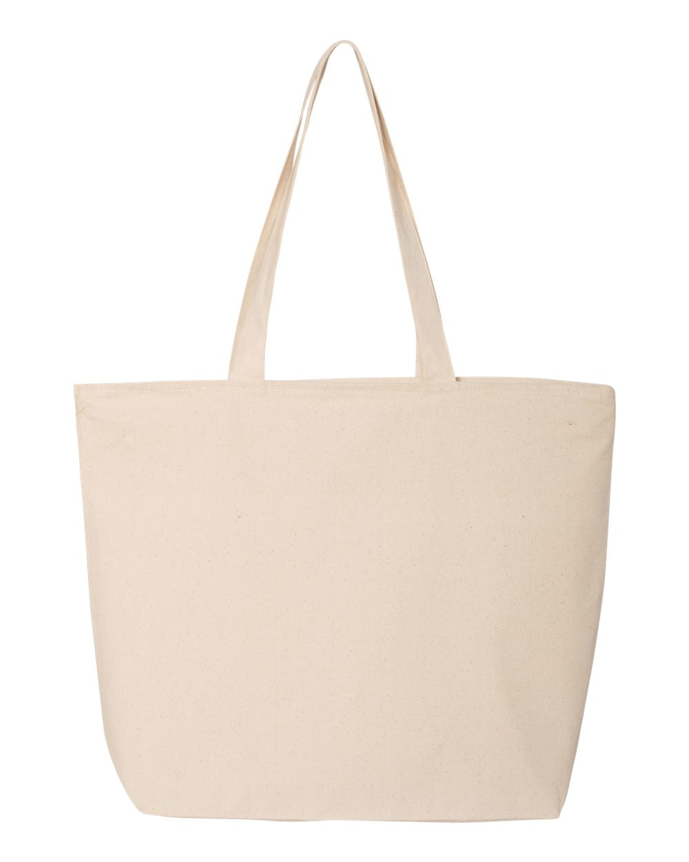 Q-Tees 25L Zippered Tote Q611 #color_Natural
