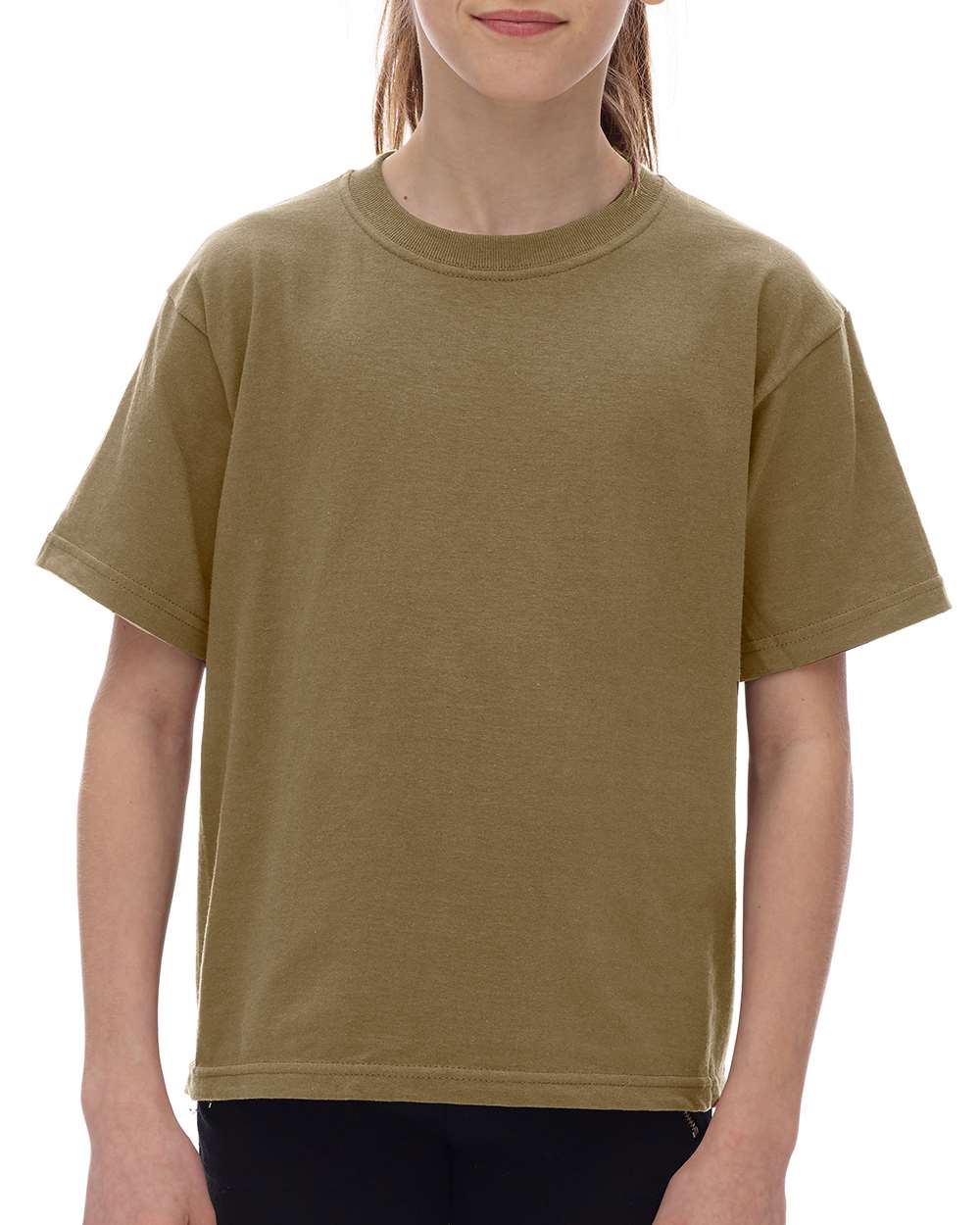 M&O Youth Gold Soft Touch T-Shirt 4850 #color_Azure
