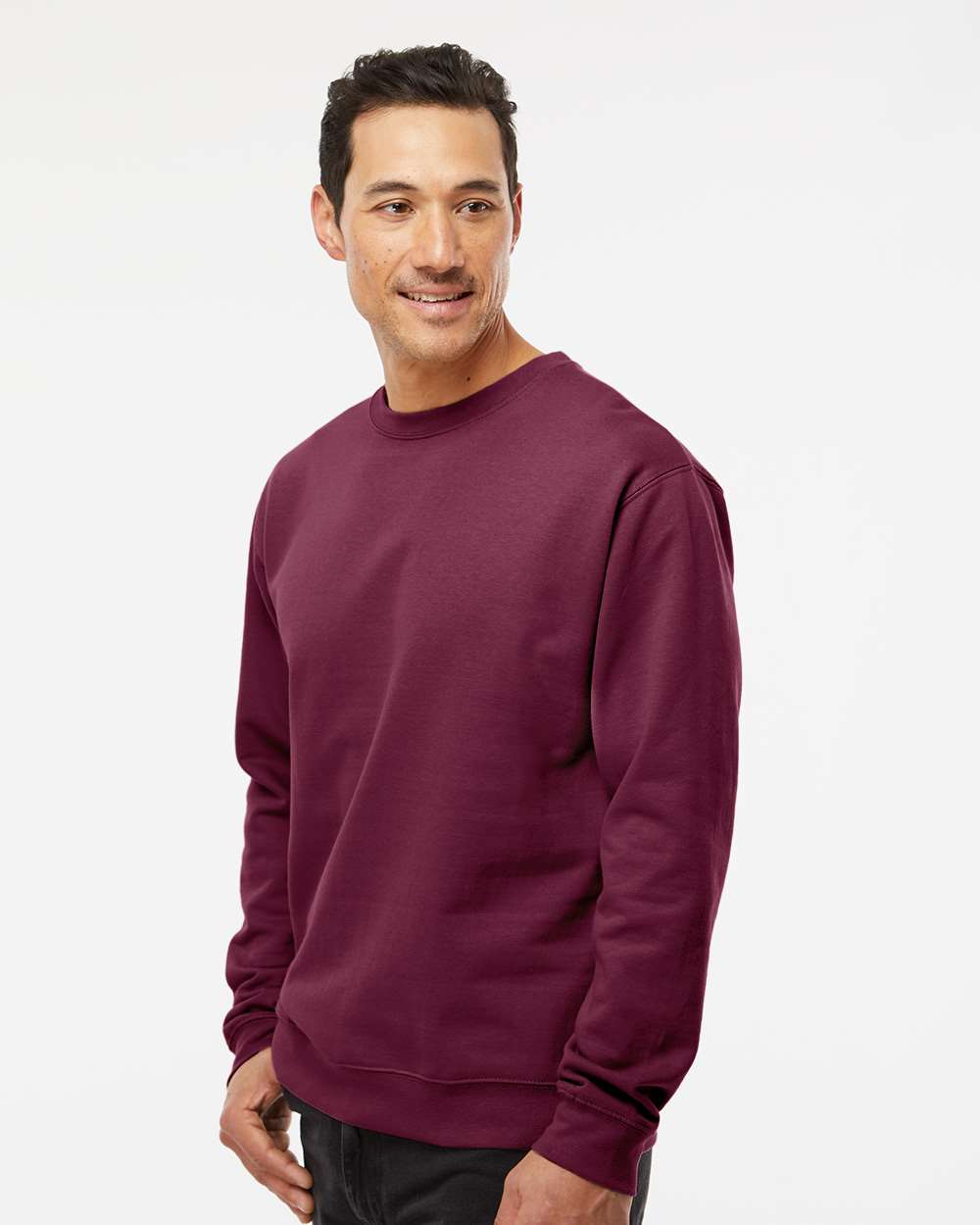 Independent Trading Co. Midweight Sweatshirt SS3000 #colormdl_Maroon