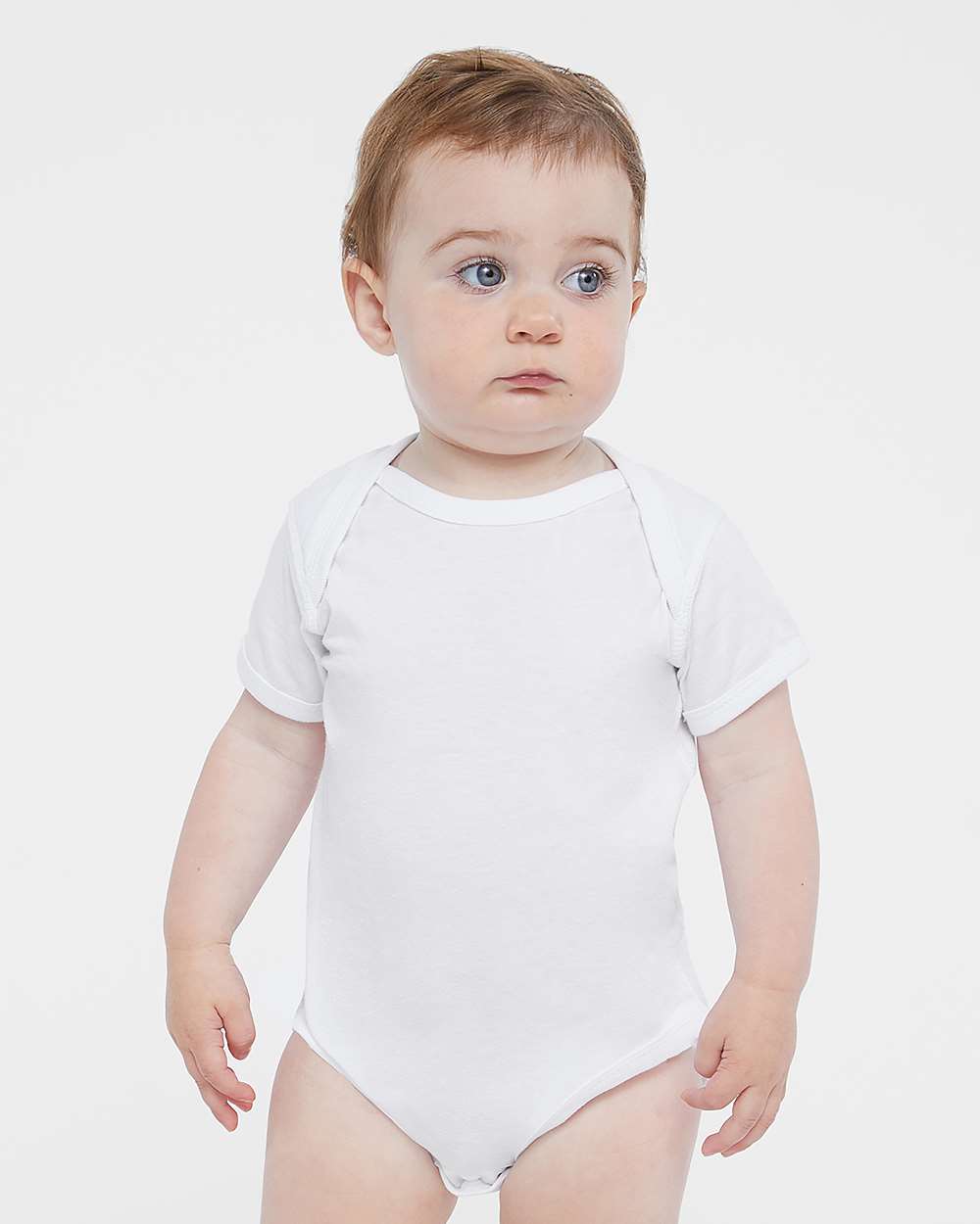 Rabbit Skins Infant Fine Jersey Bodysuit 4424 #colormdl_White
